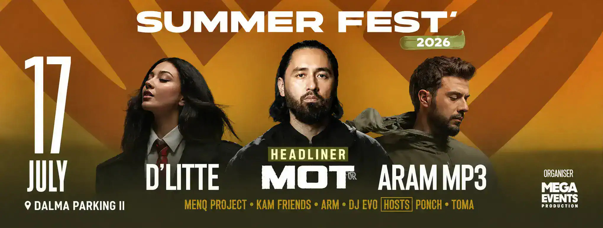 Самая жаркая ночь Еревана: Summer Fest 2026 официально стартует!