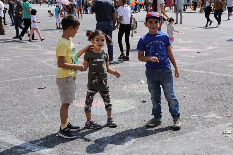Children having such fun on Independence Day Children having such fun on Independence Day