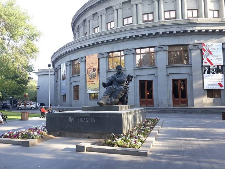 Aram Khachaturian's statue in Yerevan